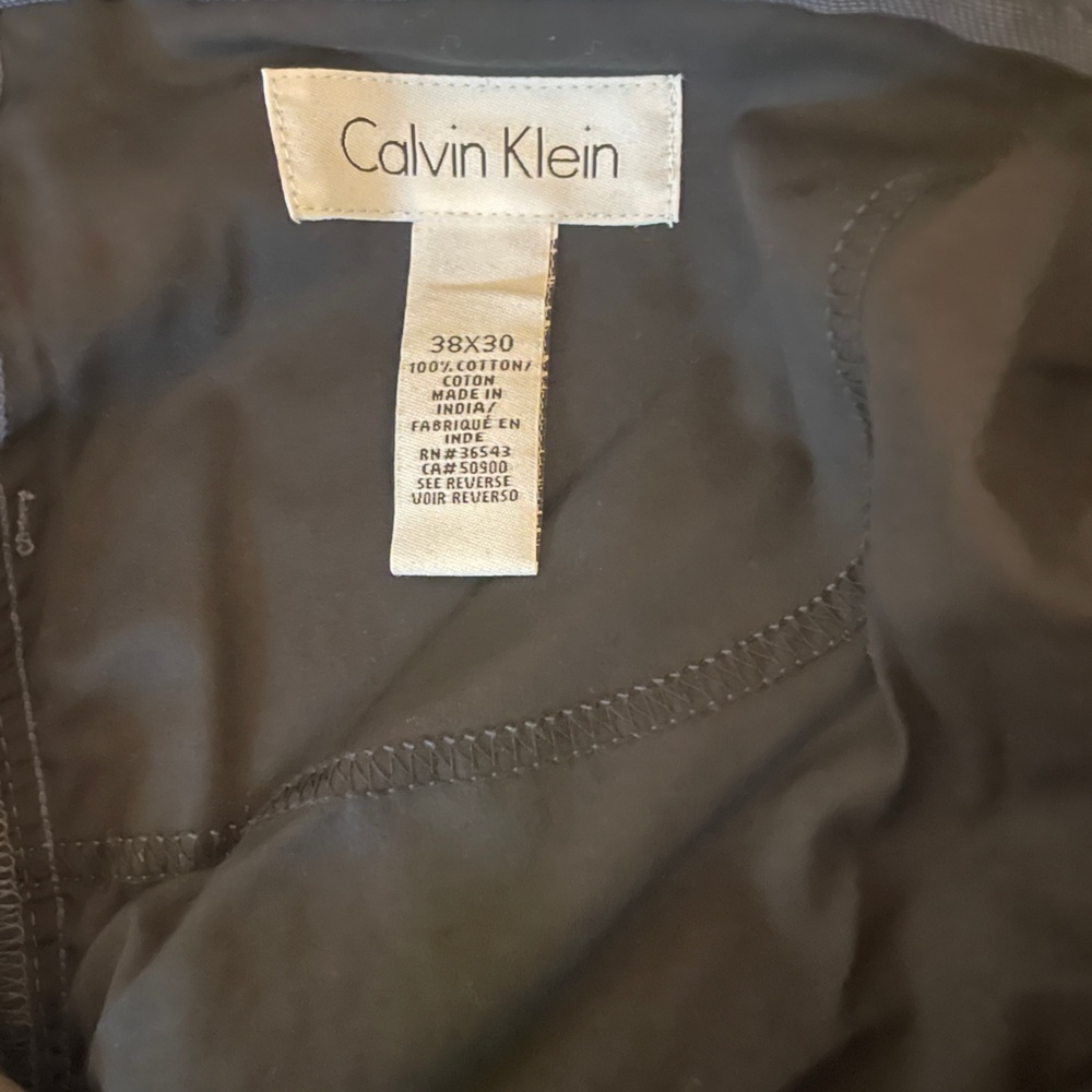 Calvin Klein Men's Navy Straight-Leg Chinos - Picture 4 of 4